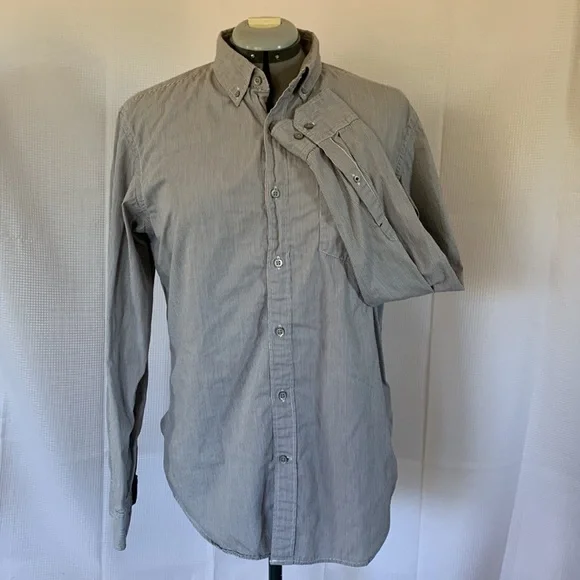 Banana Republic | Shirts | Banana Republic Grey Long Sleeve Button Down Shirt  Slim Fit Size M | Poshmark